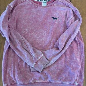 PINK Victoria's Secret Pink Sweatshirt with Dog Logo